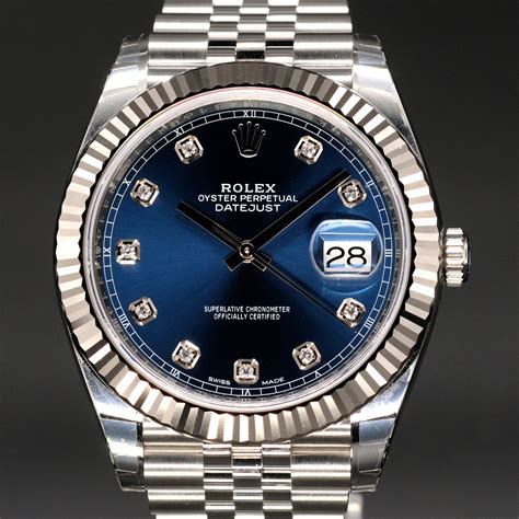 rolex datejust 41 light blue|41mm Rolex Datejust for sale.